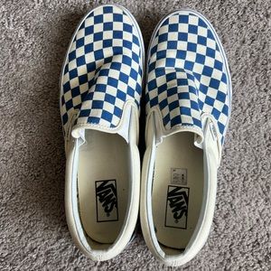 Vans Checker Slip On Blue/White